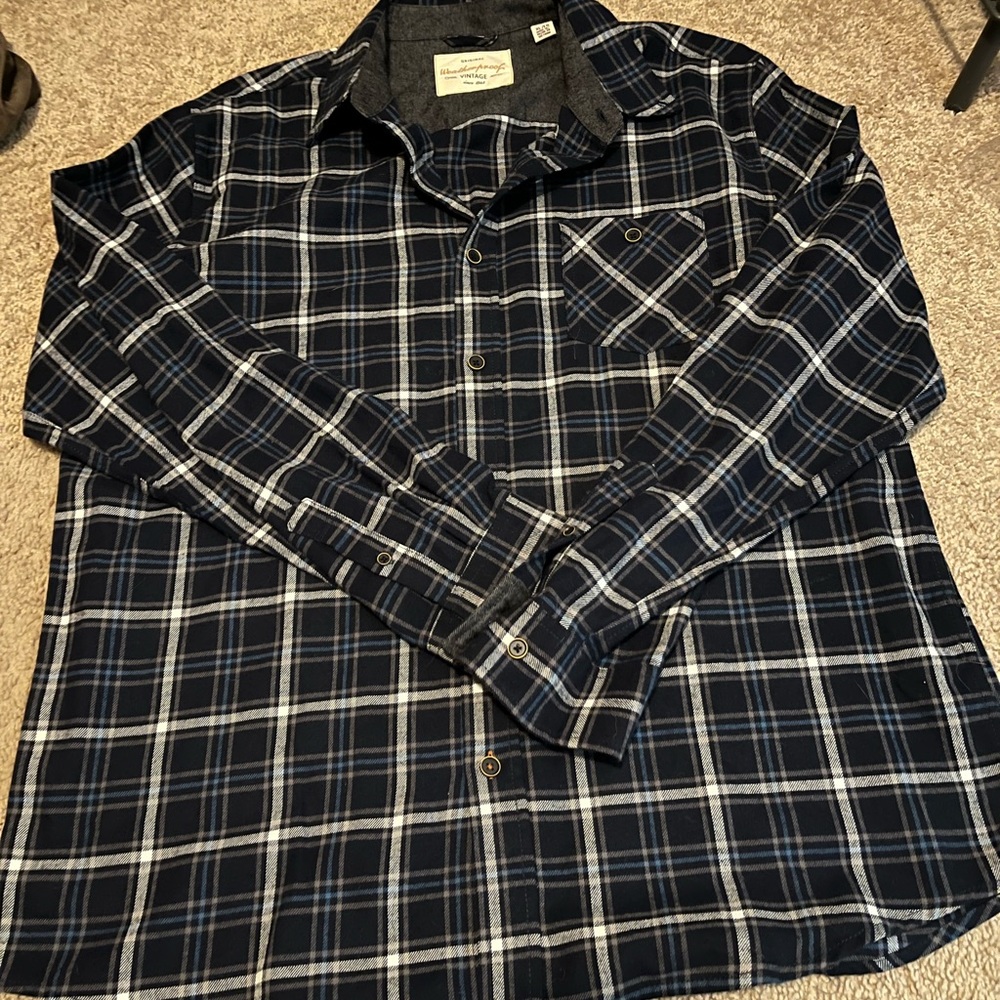 Original Weatherproof plaid button down shirt XL